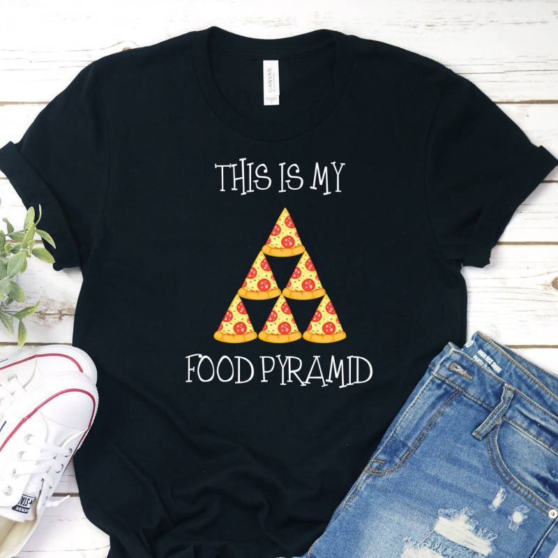 Pizza Pyramid Shirt, Food Funny Lover Gift von InspoTees