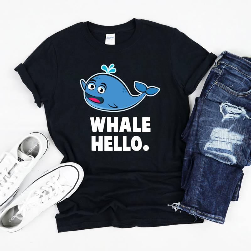 Whale Hello Shirt, T-Shirt, Pun von InspoTees