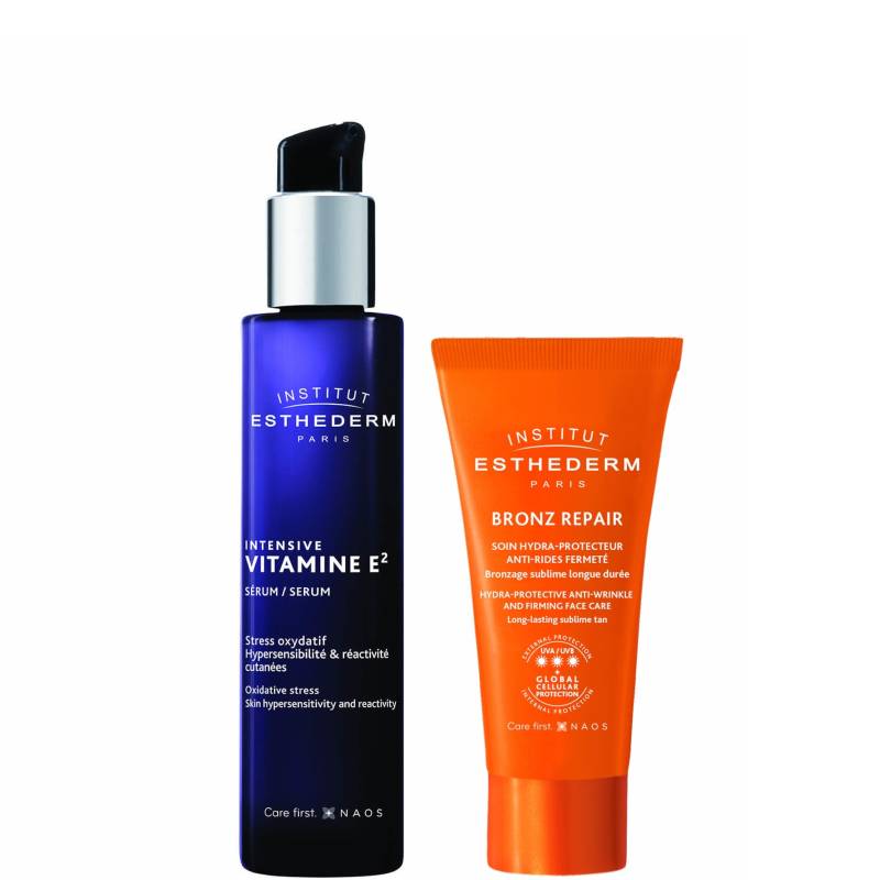 Institut Esthederm Intensive Vitamin E Antioxidant Face Serum & Bronz Repair Bundle von Institut Esthederm