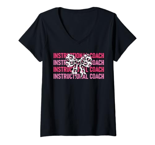 Damen Lehrer, Bogenstütze, Lehrer, Schüler, Erfolg T-Shirt mit V-Ausschnitt von Instructional Coach Shirts & Gifts HHWCo.