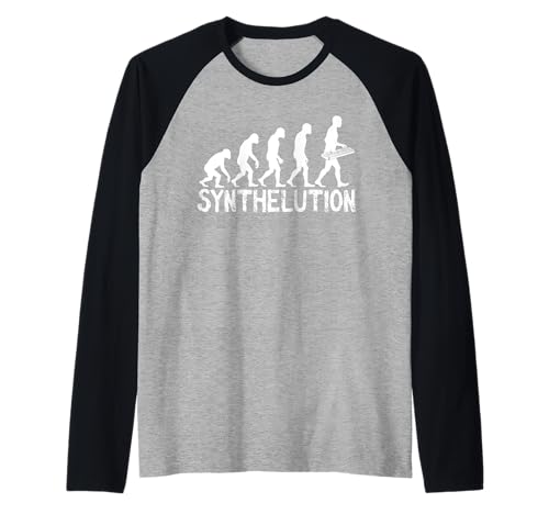 Herren Synthelution Evolution Musiker Band Instrument Synthesizer Raglan Herren Synthelution Evolution Musiker Band Instrument Synthesizer Raglan von Instrument Evolution Musik Band Synthesizer