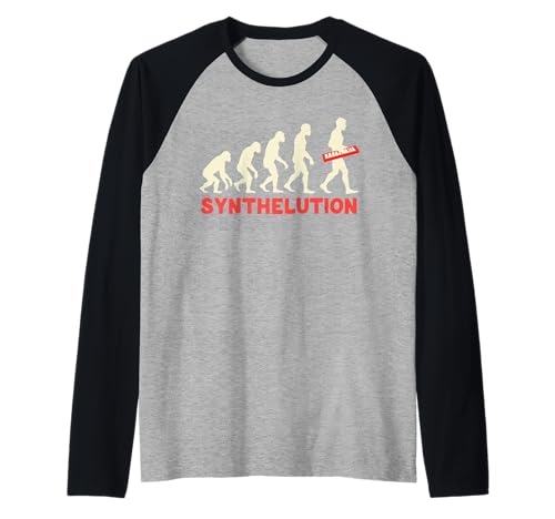 Herren Synthelution Evolution Musiker Band Instrument Synthesizer Raglan Herren Synthelution Evolution Musiker Band Instrument Synthesizer Raglan von Instrument Evolution Musik Band Synthesizer