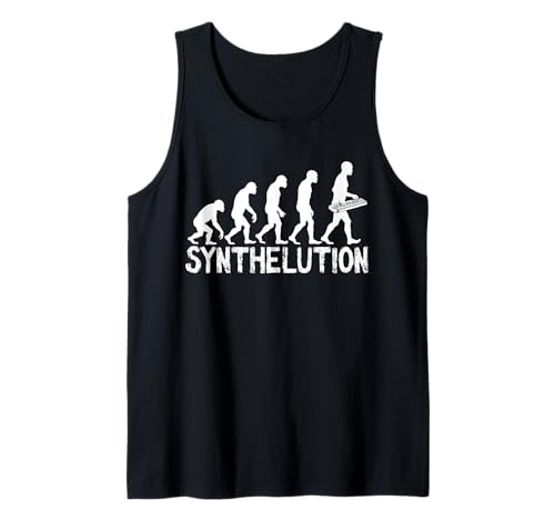 Herren Synthelution Evolution Musiker Band Instrument Synthesizer Tank Top Herren Synthelution Evolution Musiker Band Instrument Synthesizer Tank Top von Instrument Evolution Musik Band Synthesizer