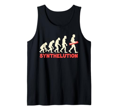 Herren Synthelution Evolution Musiker Band Instrument Synthesizer Tank Top Herren Synthelution Evolution Musiker Band Instrument Synthesizer Tank Top von Instrument Evolution Musik Band Synthesizer