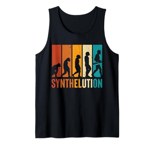 Herren Synthelution Evolution Musiker Band Instrument Synthesizer Tank Top Herren Synthelution Evolution Musiker Band Instrument Synthesizer Tank Top von Instrument Evolution Musik Band Synthesizer