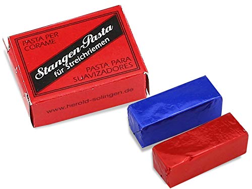 Rasiermesser Doppel-Schleifpaste Leder-Pflegepaste 2 Stk aus Solingen von InstrumenteNrw