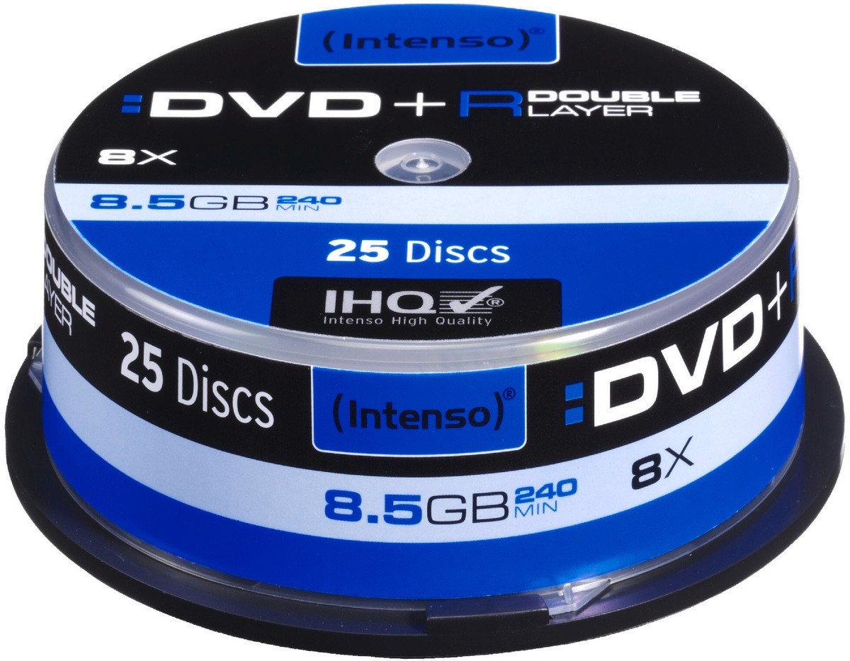 Intenso Notebook-Rucksack DVD+R 8,5GB 08x Speed Double Layer Cake Box 25 Intenso Notebook-Rucksack DVD+R 8,5GB 08x Speed Double Layer Cake Box 25 von Intenso