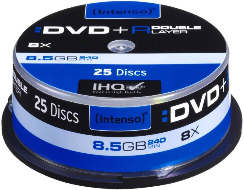 Intenso Notebook-Rucksack DVD+R 8,5GB 08x Speed Double Layer Cake Box 25 Intenso Notebook-Rucksack DVD+R 8,5GB 08x Speed Double Layer Cake Box 25 von Intenso