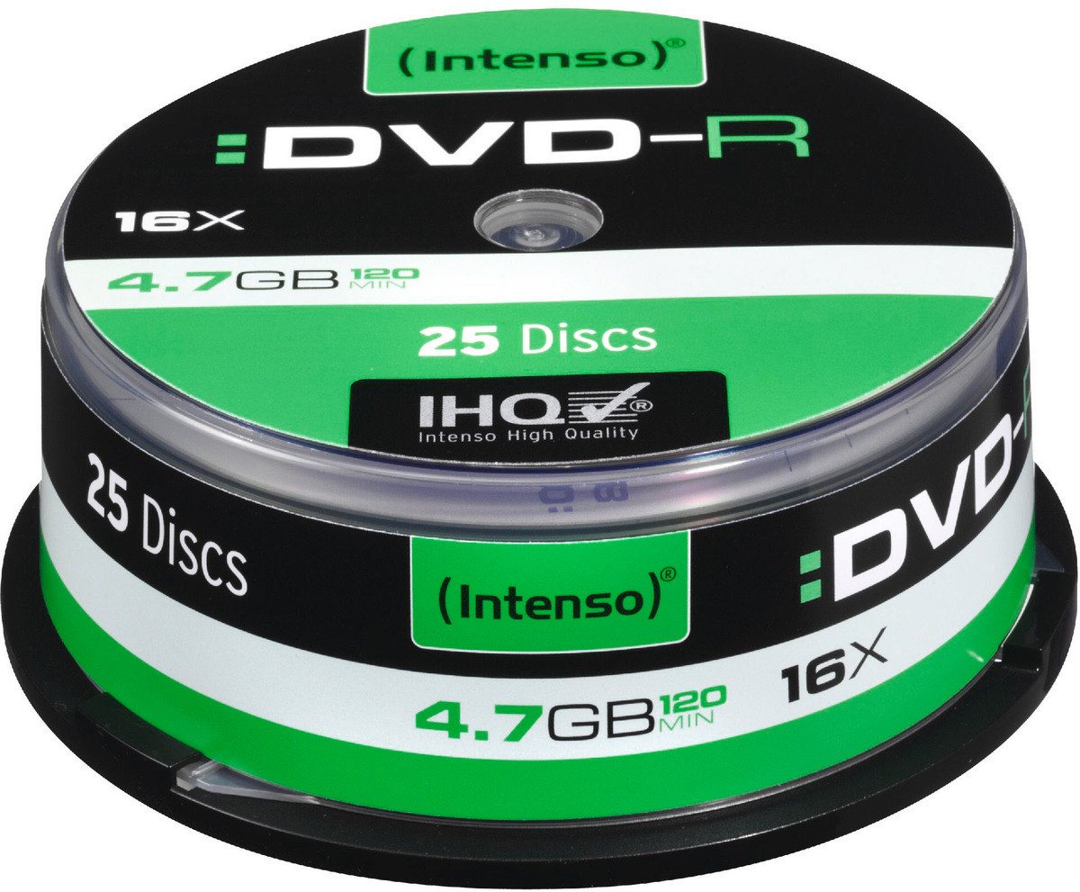 Intenso Notebook-Rucksack Intenso DVD-R 4,7GB 16x Speed Cake Box 25 von Intenso