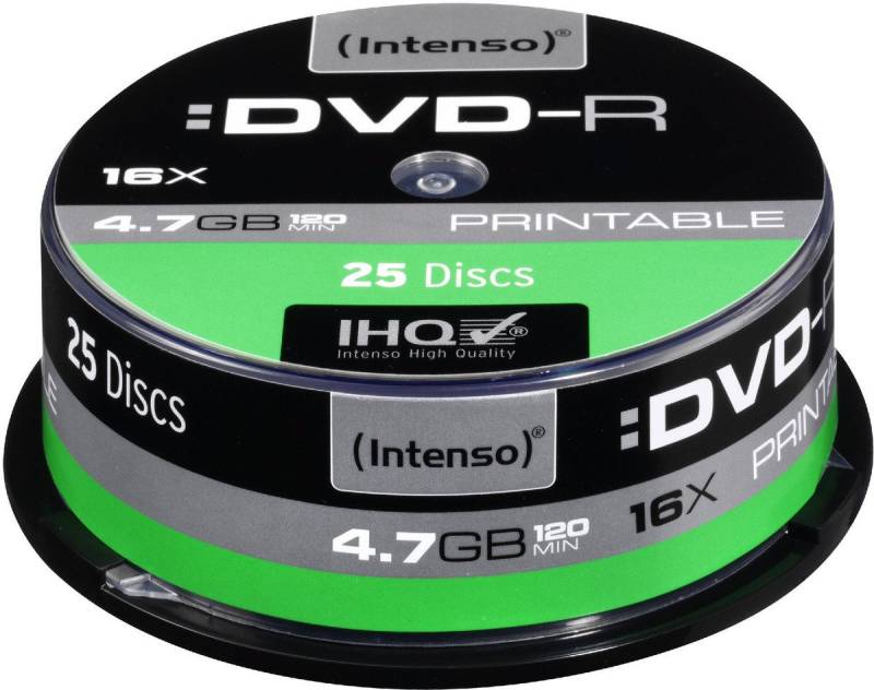 Intenso Notebook-Rucksack Intenso DVD-R 4,7GB 16x Speed Printable Cake Box 2 von Intenso
