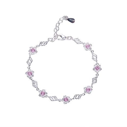 Intenst Armband Pink Sakura Blumen Charm Frauen Kette Schmuck von Intenst