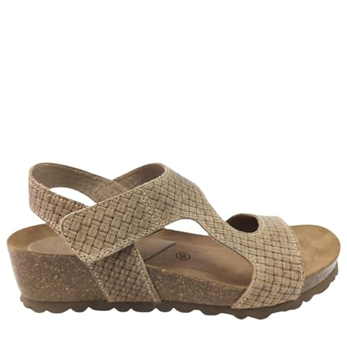 Inter Bios GEMÜTLICH SANDALE BIO DAMEN 5316 EN SUAVE Glattleder GRABADA BEIGE talla numeric_36 von Inter Bios