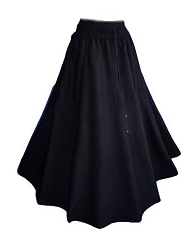 Inter-Moden Steampunk - Damen Langer Gothic Rock Sirena schwarz von Inter