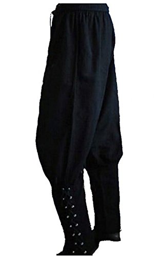 Inter Moden Mittelalter Hose - Herren Wikingerhose Fedor XXL/schwarz von Inter-Moden