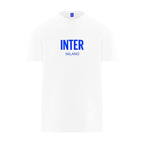 Inter Unisex 75D Wappen T-Shirt, Weiß, L von Inter