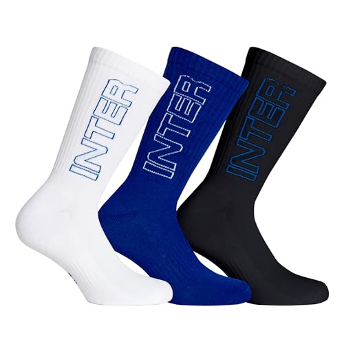 Inter Unisex Frottee-Socken, Weiß, 43-46 (3er Pack) von Inter