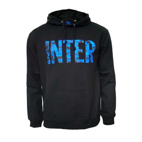 ZeroPlayer Unisex Inter Hoodie Pixel Camo Schwarz Kapuzenpullover, blau, L von Inter
