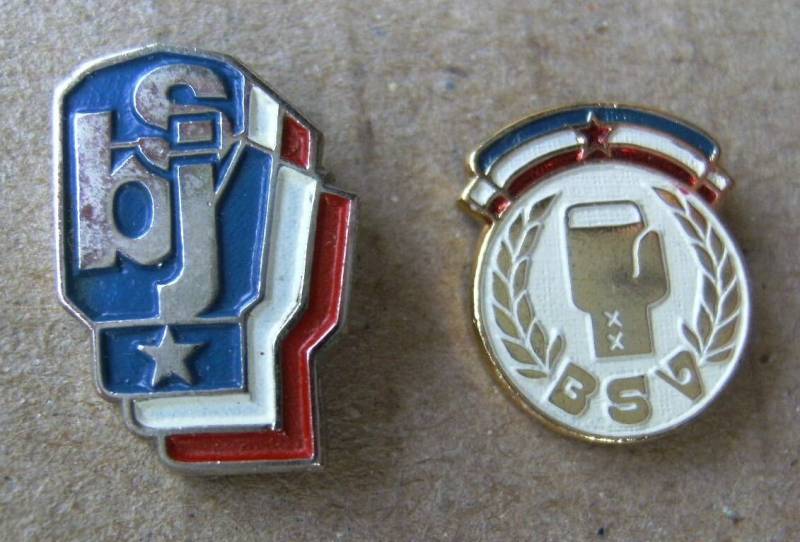 Boxen Föderation Jugoslawien & Boxing Federation Ganze - Vintage Anstecker von Interestingsmallshop