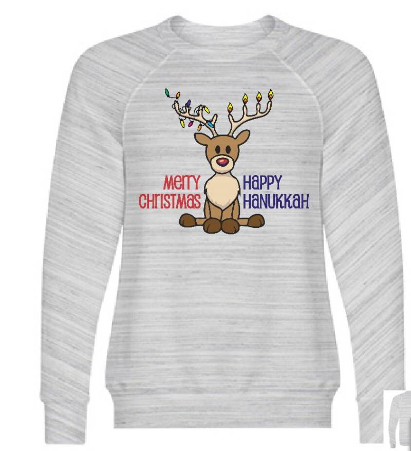 Hässliche Chrismukkah Sweatshirt - Unisex Für Erwachsene von InterfaithLiving