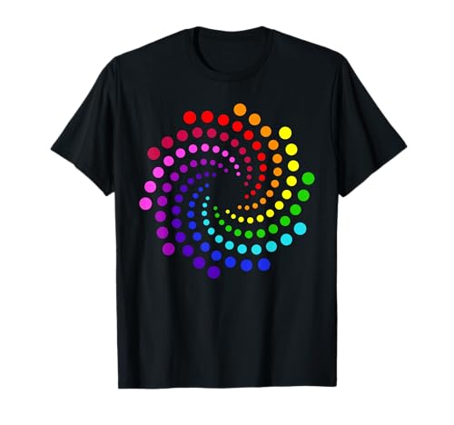 Happy Dot Day Kids Rainbow Polka Dot Spiral T-Shirt von International Dot Day Happy Polka Dot Gift Store