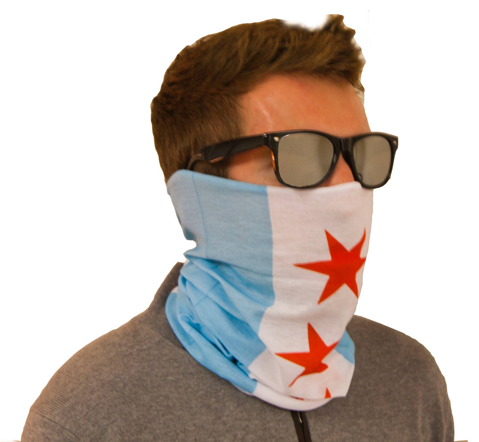 Chicago Flagge Multifunktionale Schal, Sonnenmaske, Balaclava, Großer Hals Gaiter Oder Bandana Chicago Flagge Multifunktionale Schal, Sonnenmaske, Balaclava, Großer Hals Gaiter Oder Bandana von InternationalTie