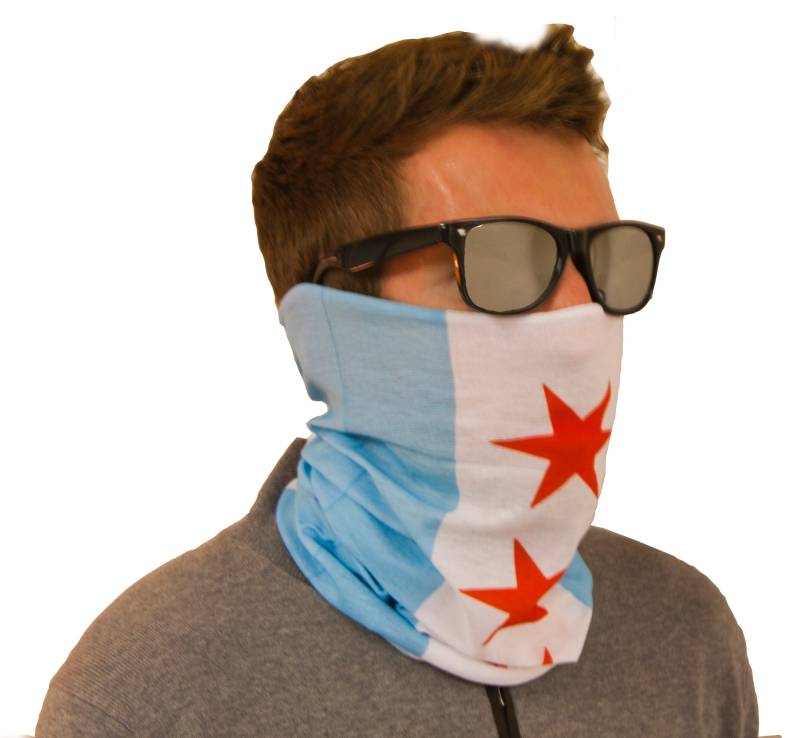Chicago Flagge Multifunktionale Schal, Sonnenmaske, Balaclava, Großer Hals Gaiter Oder Bandana von InternationalTie