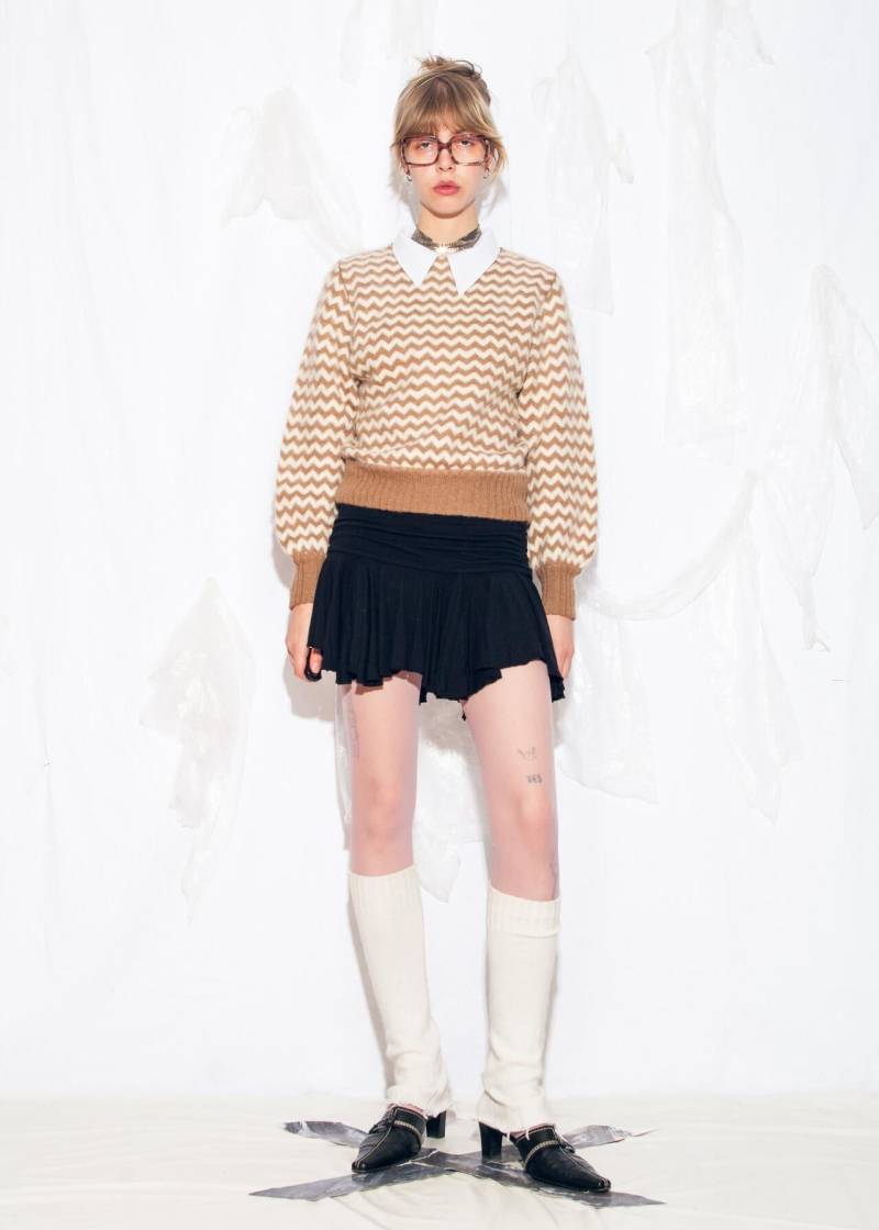 Vintage 70Er Jahre Rare Designer Strick Pullover in Beige Von Michi House - 1970Er Angora Sweater Super Soft Made Italy- Gr. S von InterzoneVntg