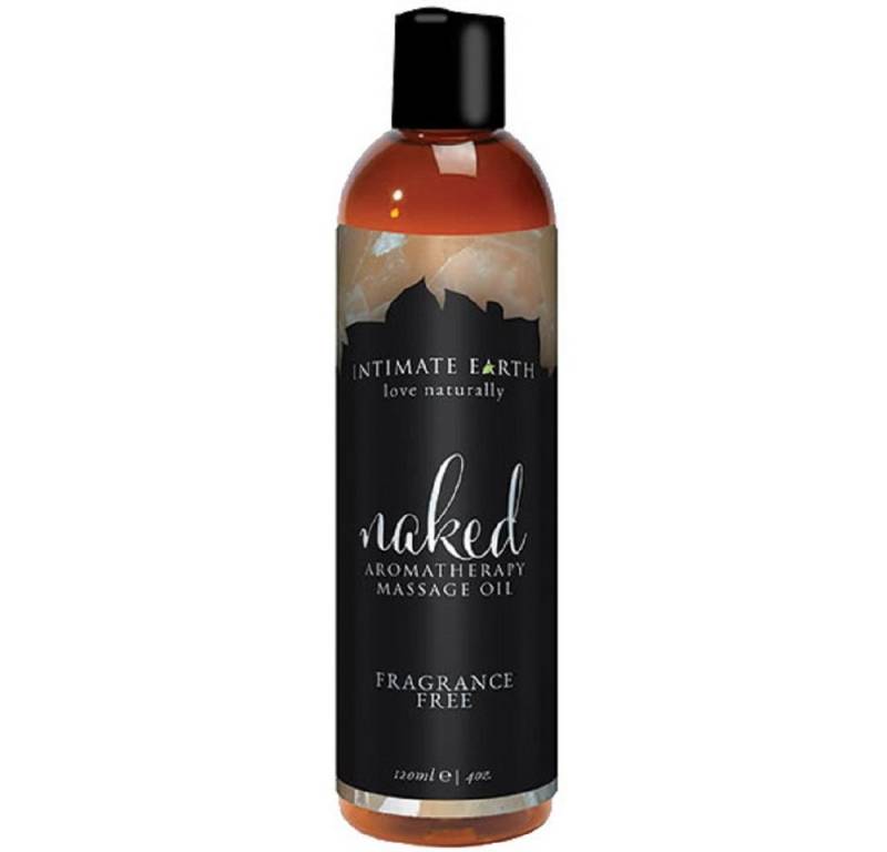 Intimate Earth Massageöl Naked (Neutral) Flasche mit 120ml, 1-tlg., natürliches Massage-Öl ohne Duftstoffe von Intimate Earth