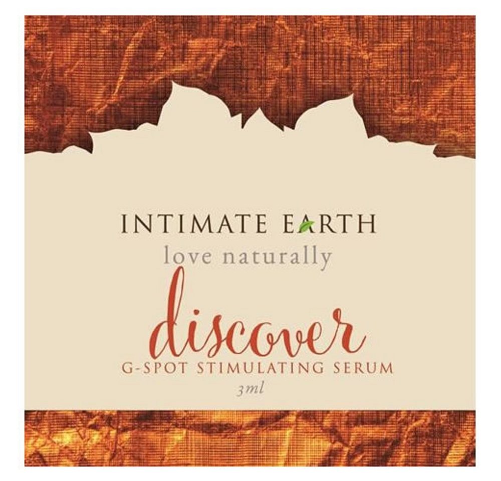 Intimate Earth Stimulationsgel Discover (mit Pfefferminzöl und L-Arginin), Sachet mit 3ml, 1-tlg., veganes und biologisches Stimulationsgel - für den G-Punkt von Intimate Earth