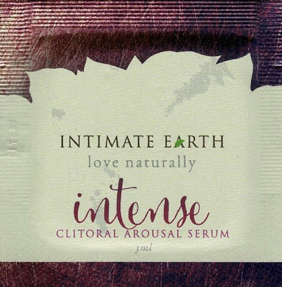 Intimate Earth Stimulationsgel Intense (mit Pfefferminzöl und L-Arginin), Sachet mit 3ml, 1-tlg., veganes und biologisches Stimulationsgel - für die Klitoris von Intimate Earth
