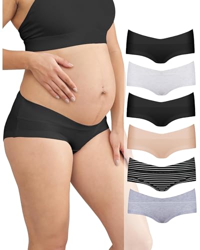 Intimate Portal Umstandsunterhosen Umstandsslips Schwangerschaft Postpartum Unterwäsche Schwangerschaftsslips 6er-Pack Favorit S von Intimate Portal