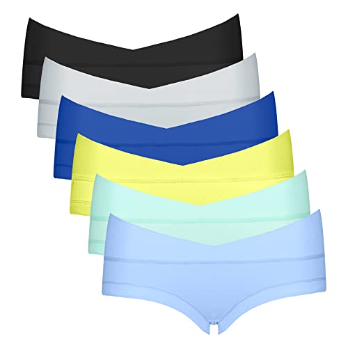 Intimate Portal Damen Umstandsunterwäsche Umstandsslips Schwangerschafts Unterhosen Postpartum Unterwäsche 6er-Pack Starry Night L von Intimate Portal