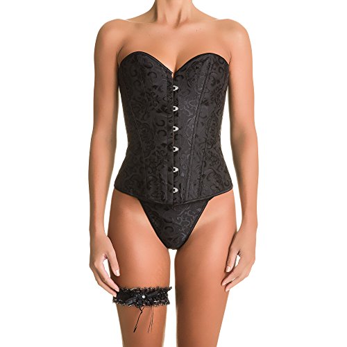 Secret Play Corsets And Bustiers Corset Carol Black Black 2XL von Intimax