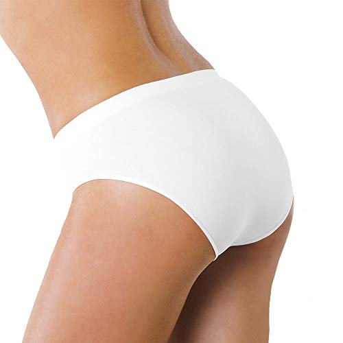 Intimidea Slip Midi Mikrofaser Damen (6 Stück), Weiß S-M von Intimidea