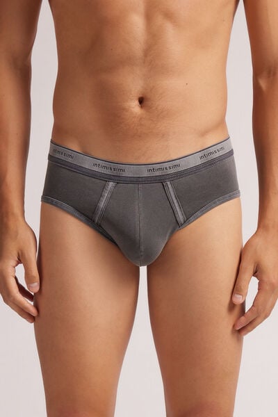 Slip Washed Collection Aus Elastischer Superior Baumwolle Grau von Intimissimi