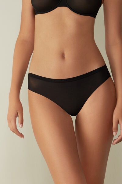 Brasil Slip Invisible Touch Schwarz von Intimissimi