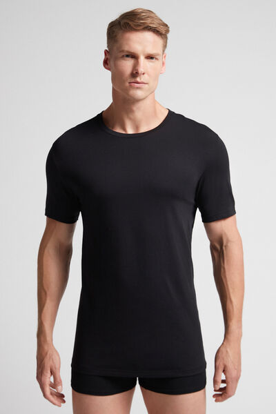 T-shirt Aus Superior-baumwolle Schwarz von Intimissimi