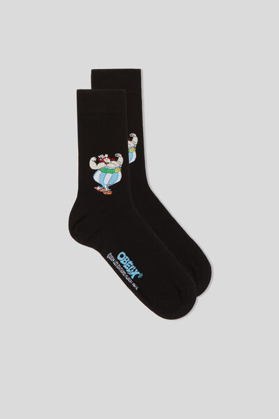 Kurze Socken Asterix Aus Baumwolle Schwarz von Intimissimi