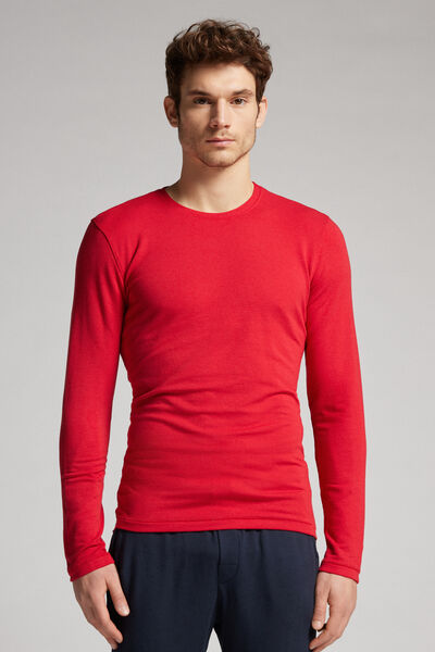 Langarm-shirt Aus Kaschmir-modal Rot von Intimissimi