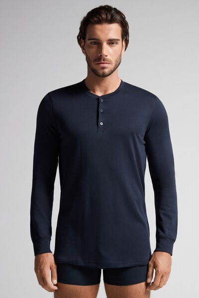 Langarmshirt Aus Baumwolle Blau von Intimissimi