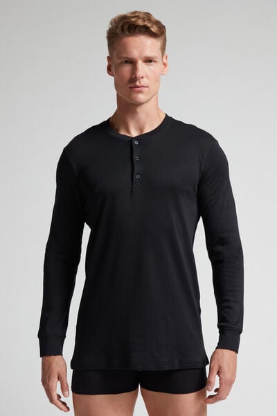 Langarmshirt Aus Baumwolle Schwarz von Intimissimi