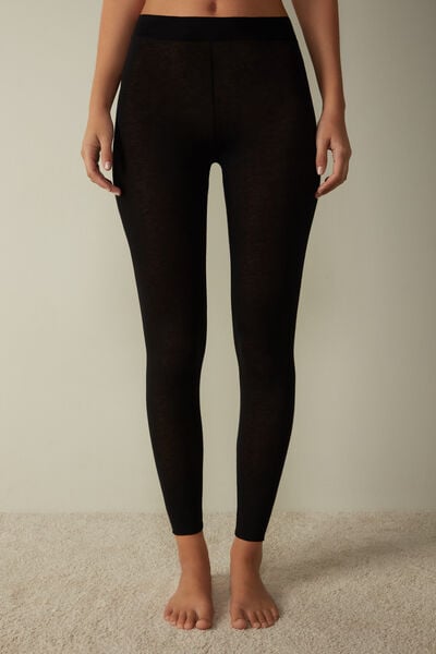 Leggings Aus Modal Ultralight Mit Cashmere Schwarz von Intimissimi