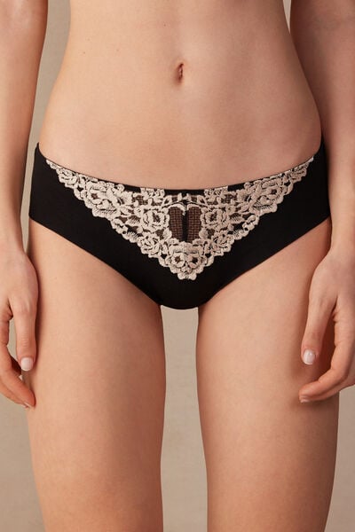 Nahtloser Baumwollslip Pretty Flowers Multifarben von Intimissimi