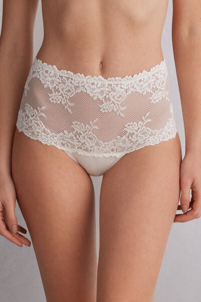 Panty Im Brasil-stil Pretty Flowers Elfenbein von Intimissimi