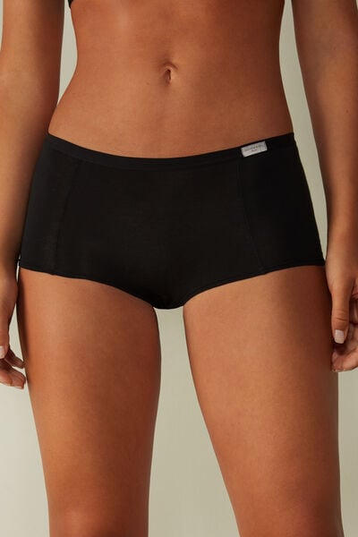 Pantyshorts Aus Baumwolle Schwarz von Intimissimi