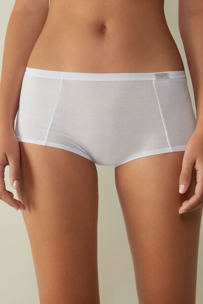 Pantyshorts Aus Baumwolle Weiß von Intimissimi