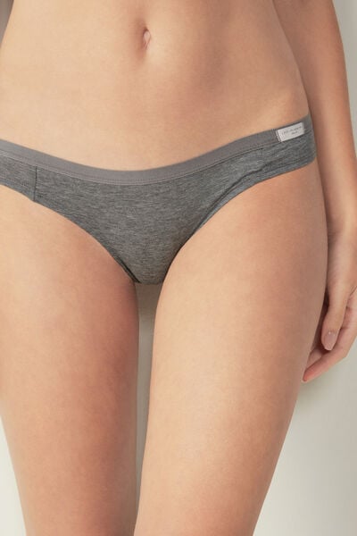 Slip Aus Baumwolle Grau von Intimissimi