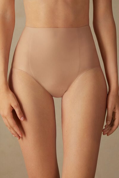 Slip Aus Mikrofaser Mit Offenen Kanten Natürlich von Intimissimi