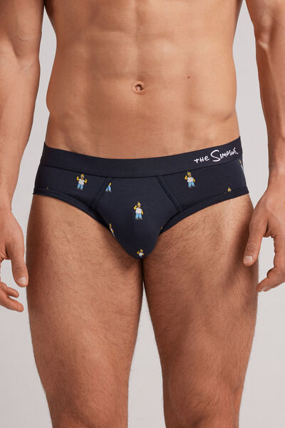 Slip The Simpsonss Homer Aus Elastischer Supima®-baumwolle Blau von Intimissimi