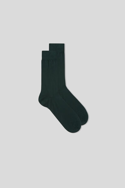 Socken Aus Satinierter Fil D'ecosse-baumwolle Grün von Intimissimi